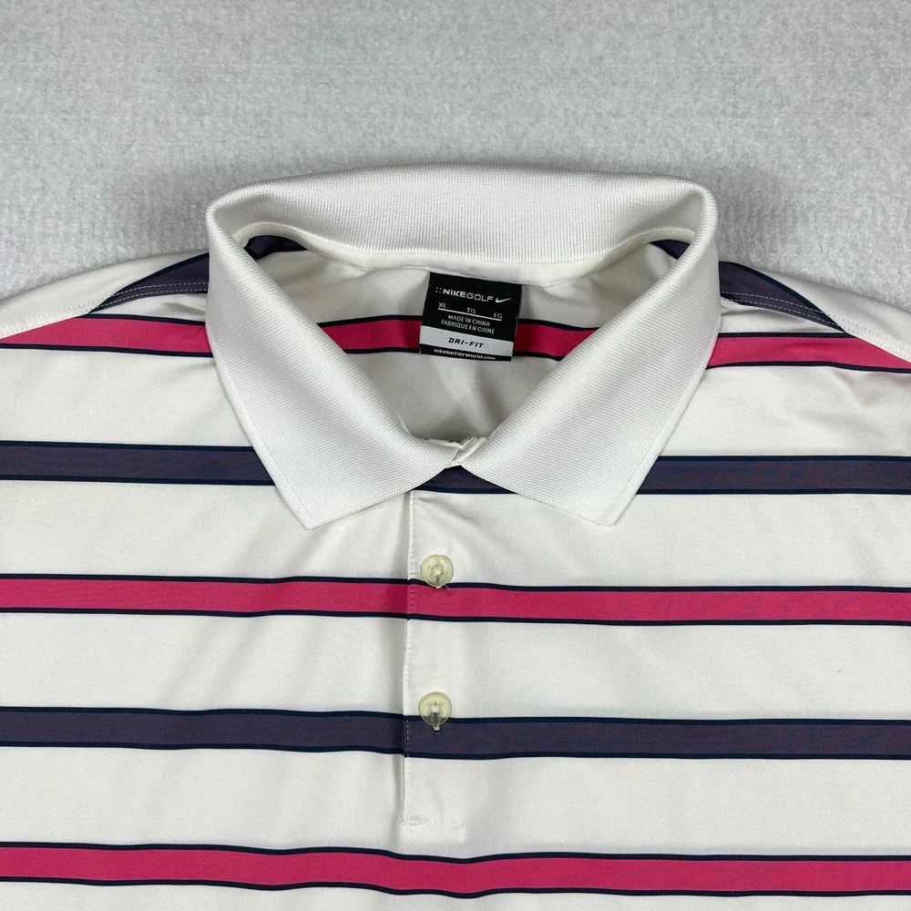 Nike Polo Shirt Mens XL Golf Preppy Casual Work Travel Vacation‎ Activewear